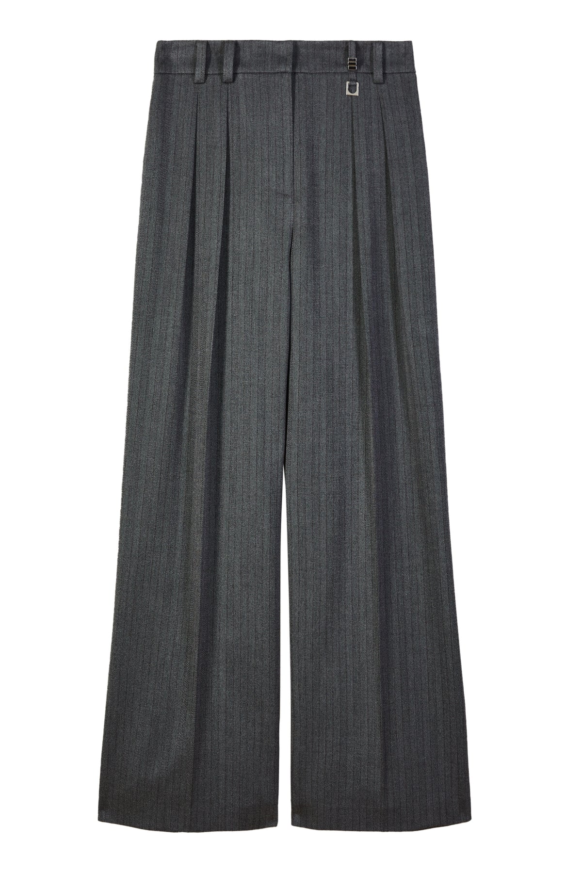 Pantaloni Herringbone Gray 8P0474C0238 J528 PATRIZIA PEPE