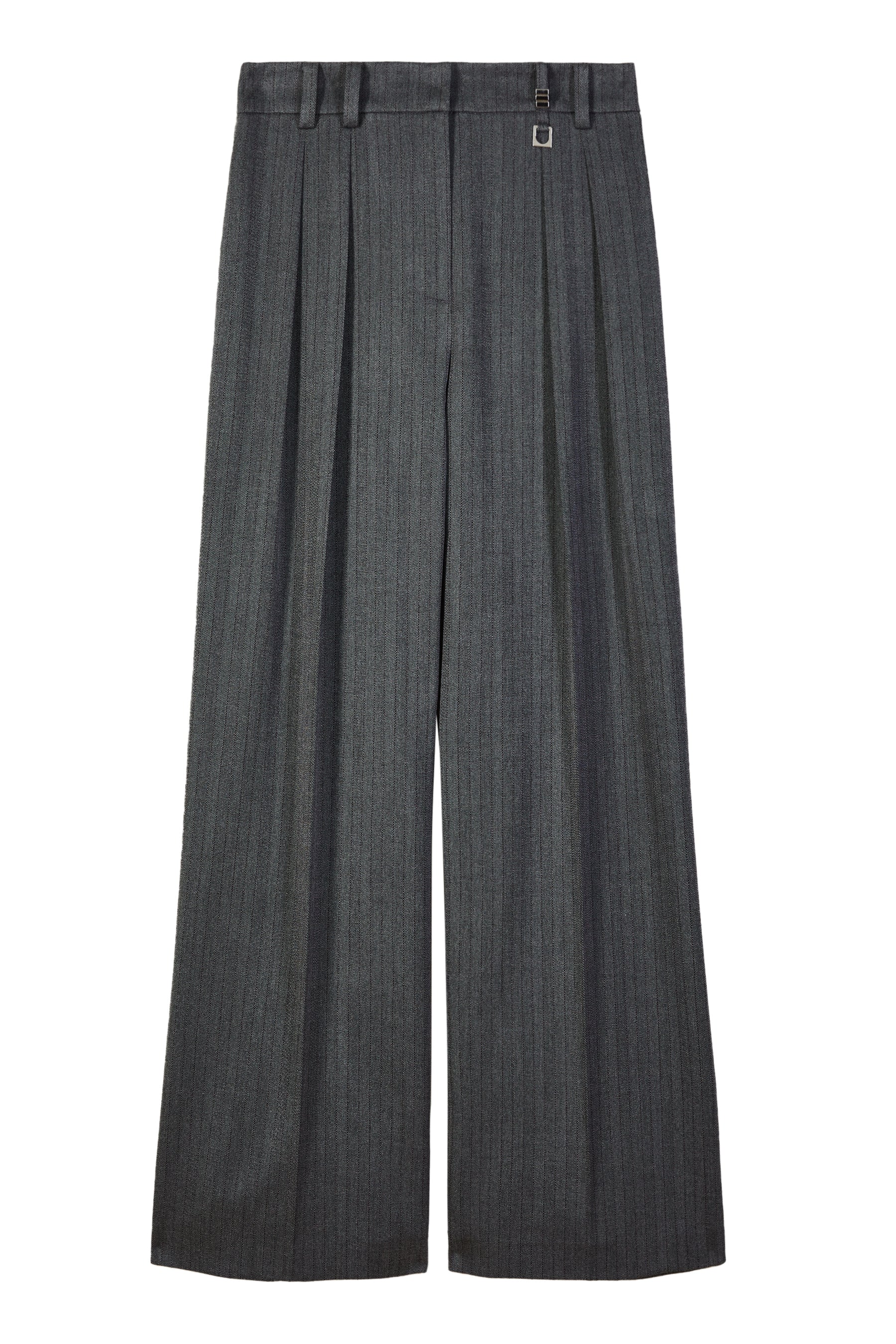 Pantaloni Herringbone Gray 8P0474C0238 J528 PATRIZIA PEPE