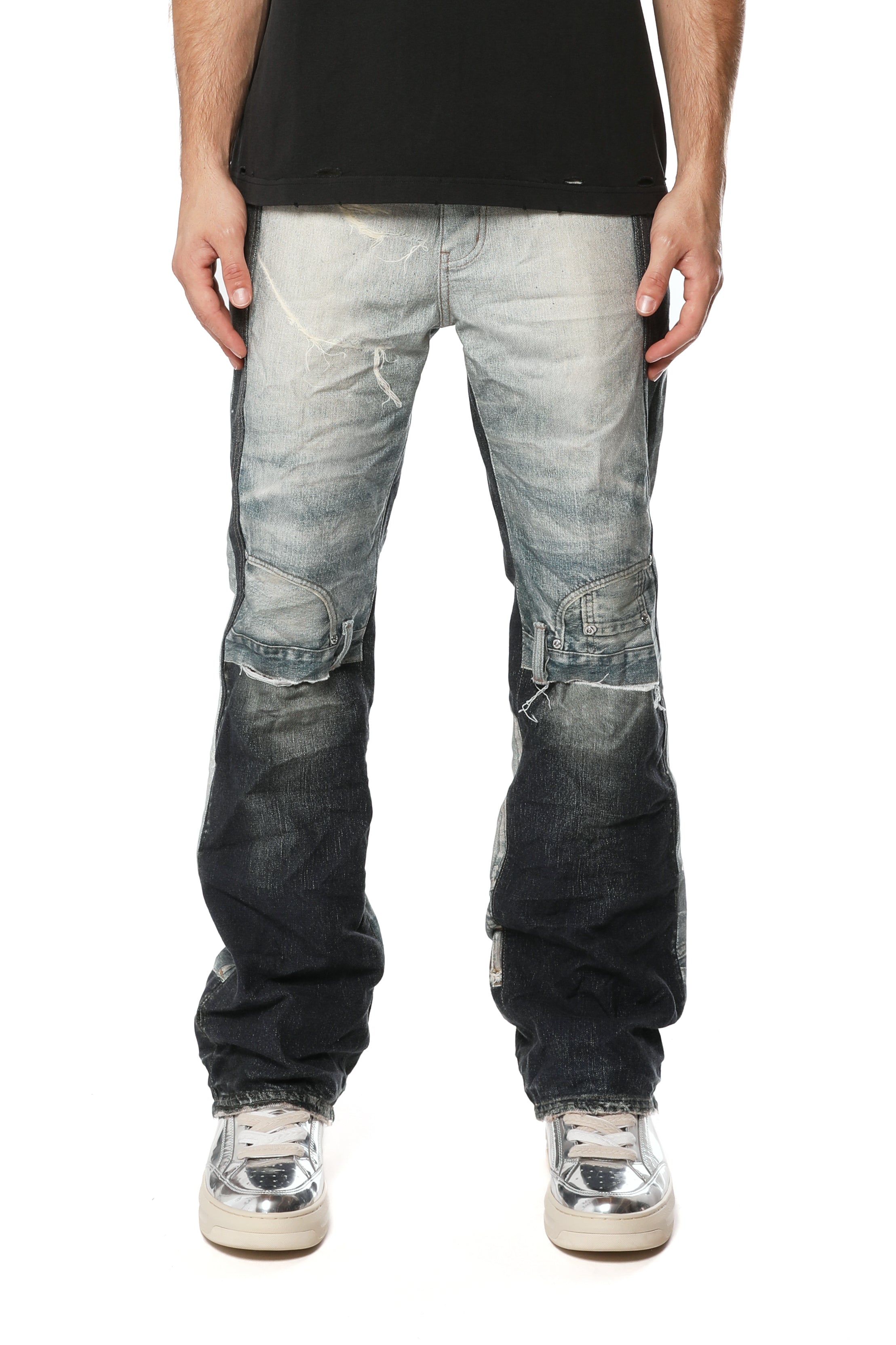Upside Down Bootcut Aop P026UDBC326 AOP PURPLE BRAND