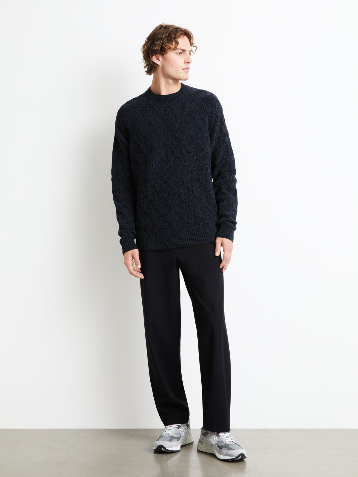 Velvet rhombus round knit W26129 61 RRD