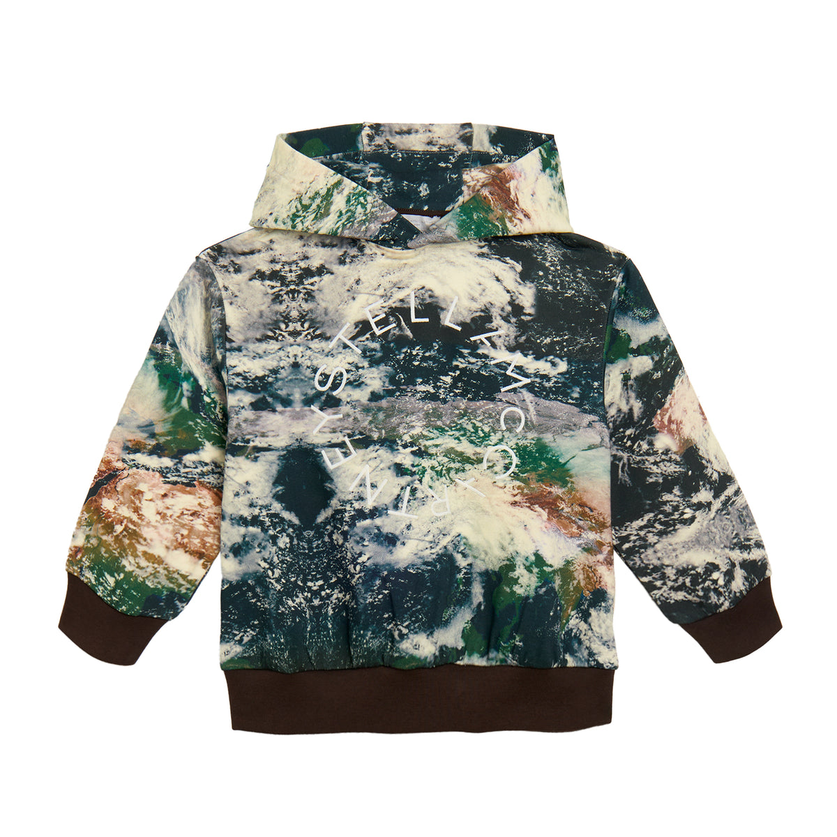 Felpa con stampa astratta multicolor TZ4R10Z3959 999MC STELLA MCCARTNEY KIDS