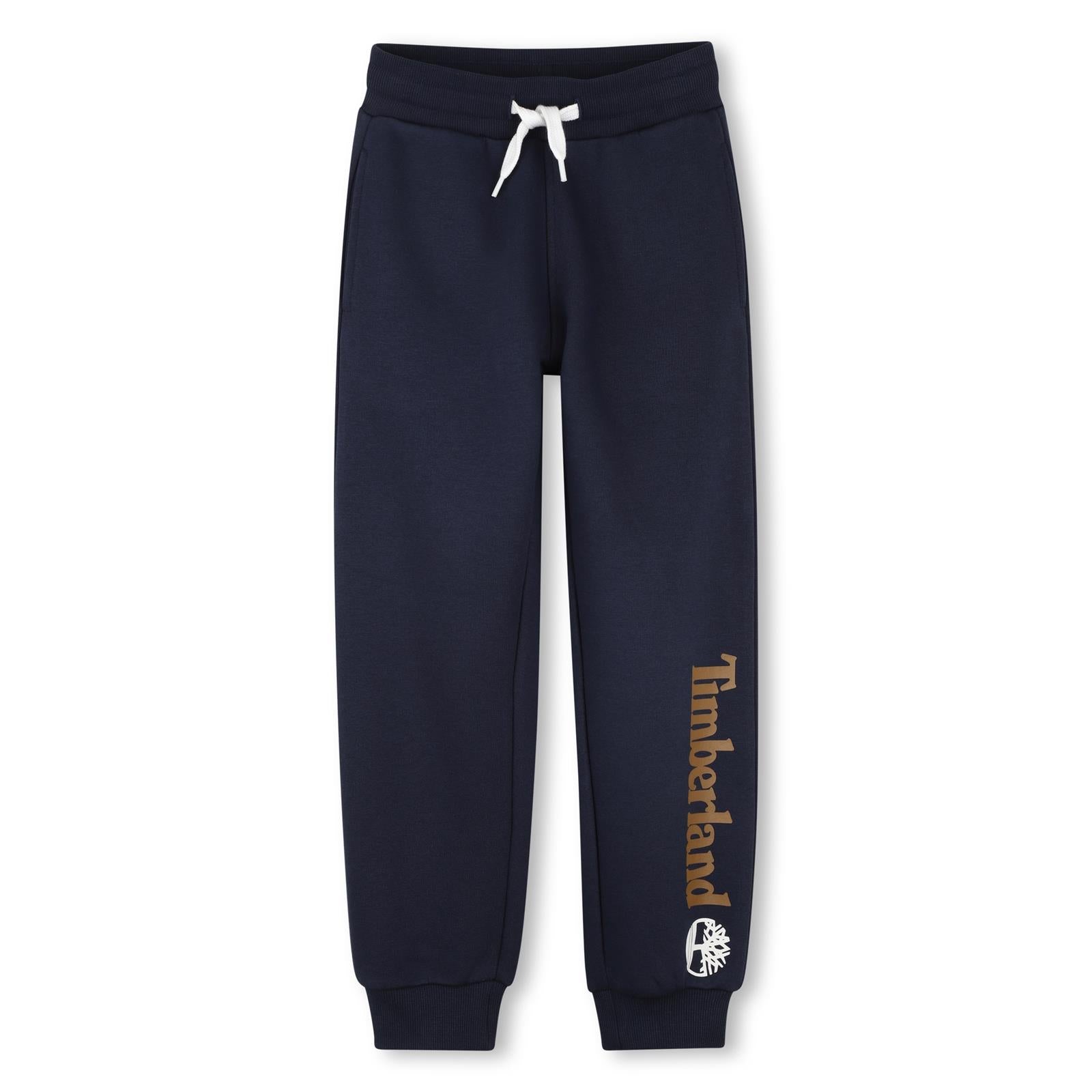 Cotton e polyester fleece pantaloni, vita elastica con coulisse, side tasche, printed logo sul leg. T60974 849 TIMBERLAND KIDS