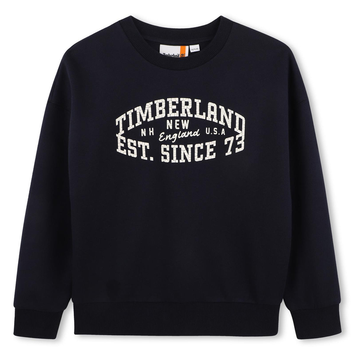 80% cotton from organic farming / 20% polyester brushed cotone garzato sweat-shirt, printed logo on davanti. T61063 849 TIMBERLAND KIDS