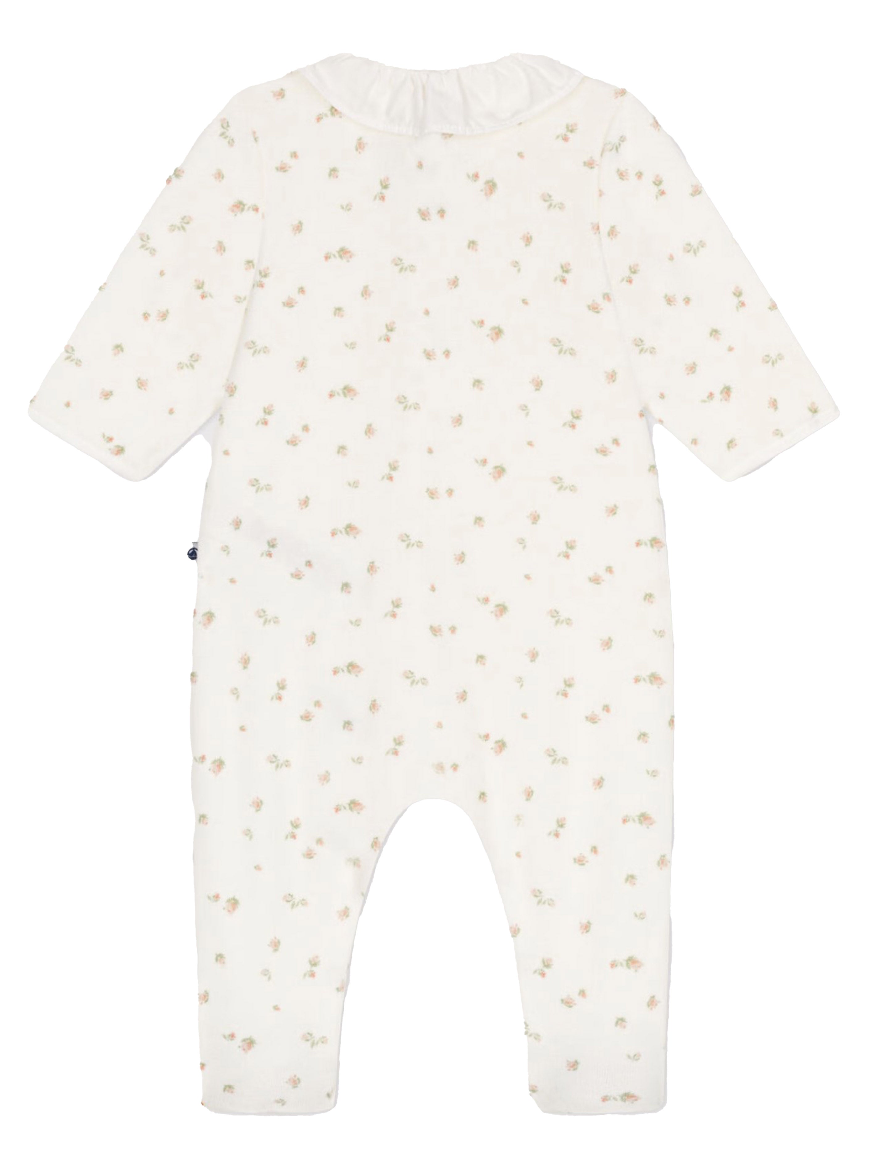 Tutina bianca fantasia floreale neonato A0AST 01 PETIT BATEAU KIDS