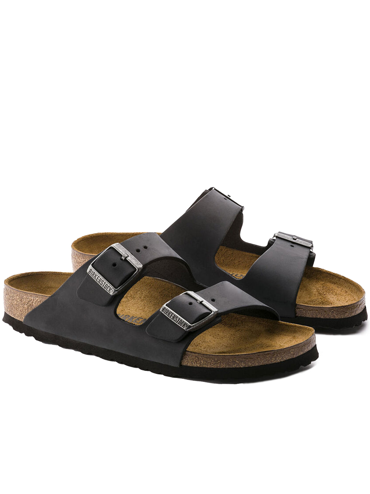 Sandali Arizona pelle oliata neri 0552113 BLACK BIRKENSTOCK