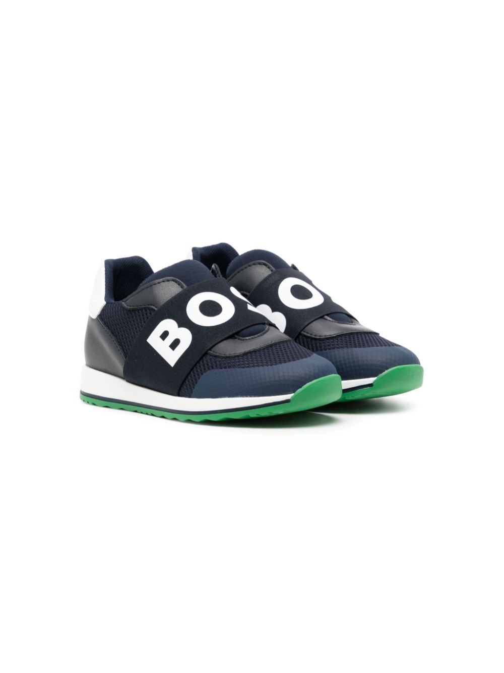 Sneakers blu fascia logata