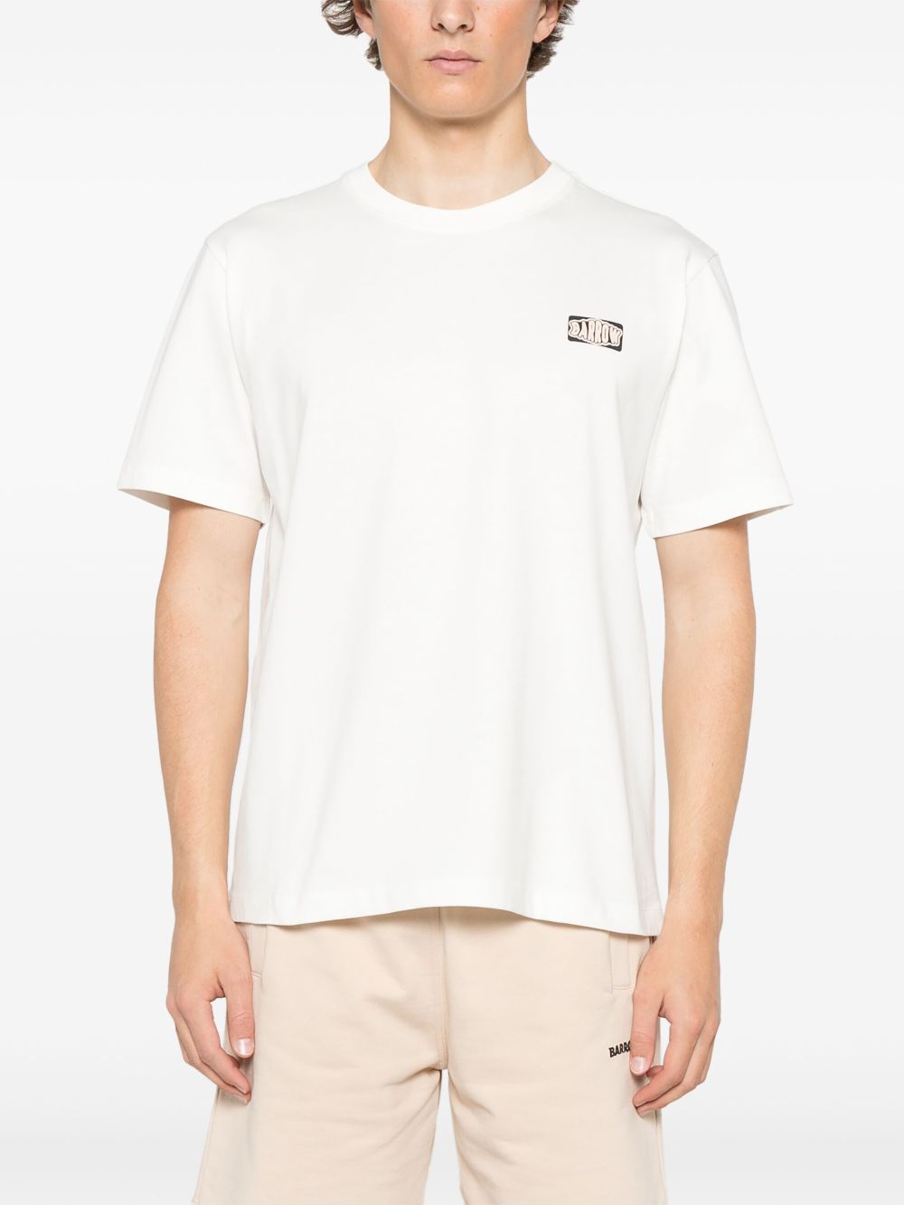 T-shirt bianca grafica basket retro S5BWUATH147 002 BARROW