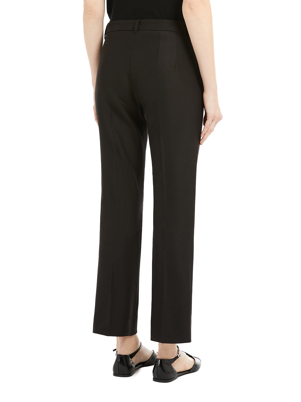 Pantalone Fatina slim in cotone e viscosa stretch nero 2519131121600 003 MAX MARA 'S