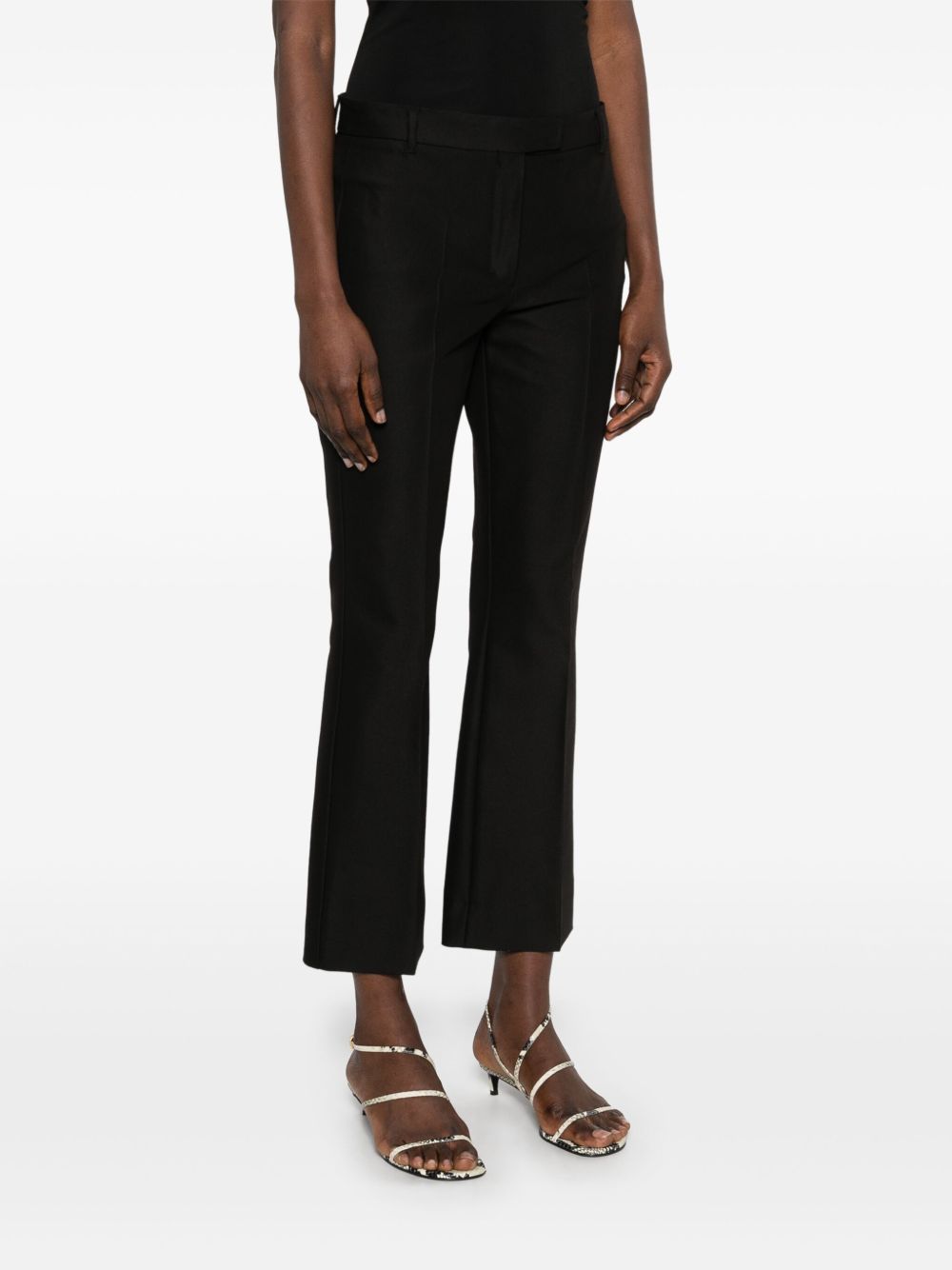 Pantalone Fatina slim in cotone e viscosa stretch nero 2519131121600 003 MAX MARA 'S