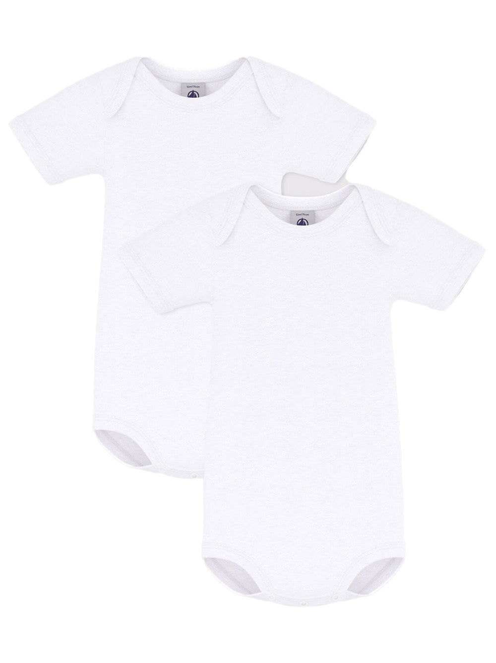 Set body bianchi mezze manicha (2pz) A01T4 00 PETIT BATEAU KIDS