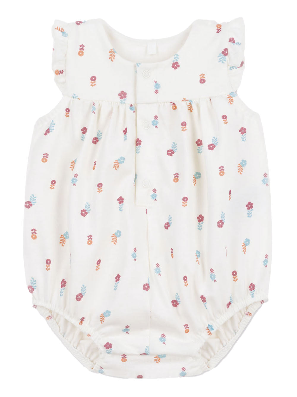 Tutina crema con fantasia floreale A0CFY 01 PETIT BATEAU KIDS