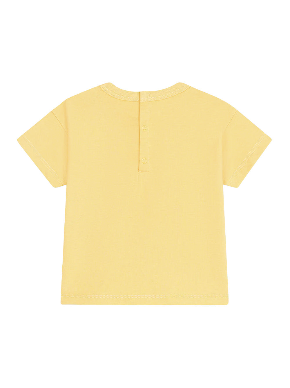 T-shirt gialla logo frontale A0CWB 06 PETIT BATEAU KIDS