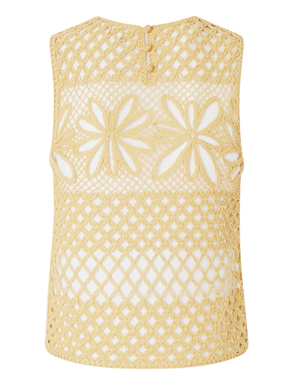Top gonzaro giallo traforato 104733A2FF C43 PINKO