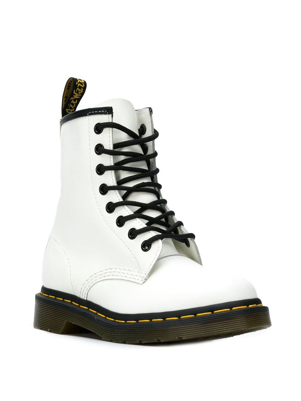 Stivale patent lamper bianco 10072 100 DR.MARTENS