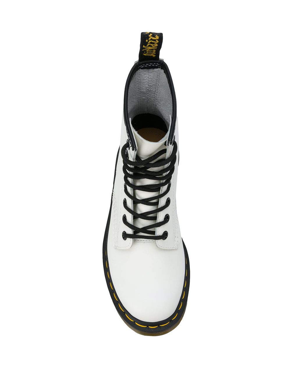 Stivale patent lamper bianco 10072 100 DR.MARTENS