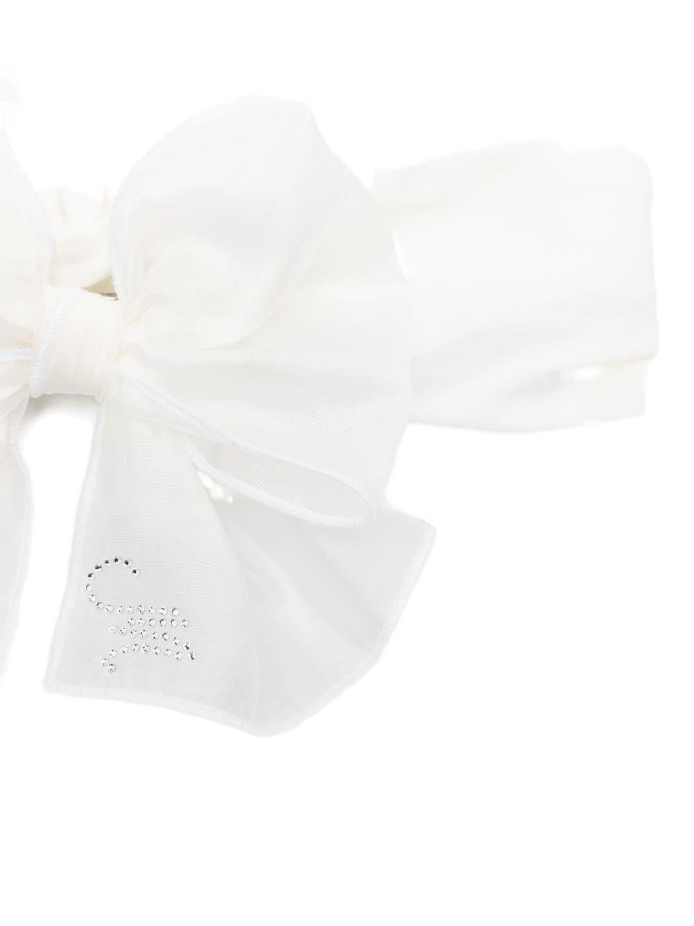 Fascia con fiocco in lyocell e poliestere 73G0067133 0001 MONNALISA KIDS