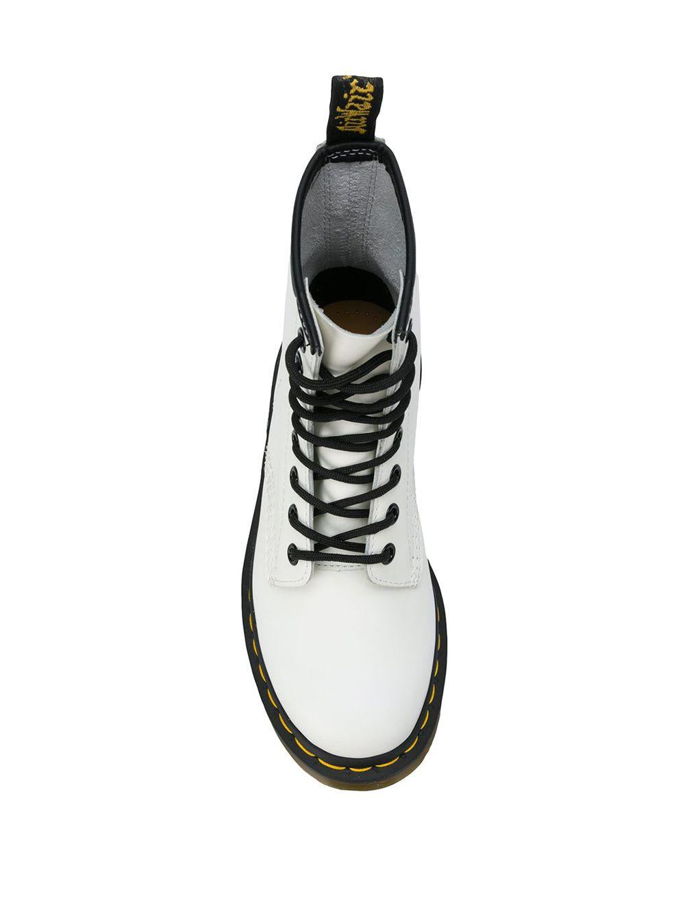 Stivale patent lamper bianco