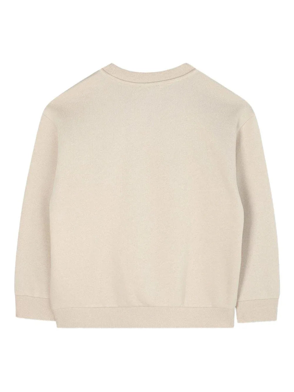 Felpa beige con ricamo Tiger Head - Preludio Moda