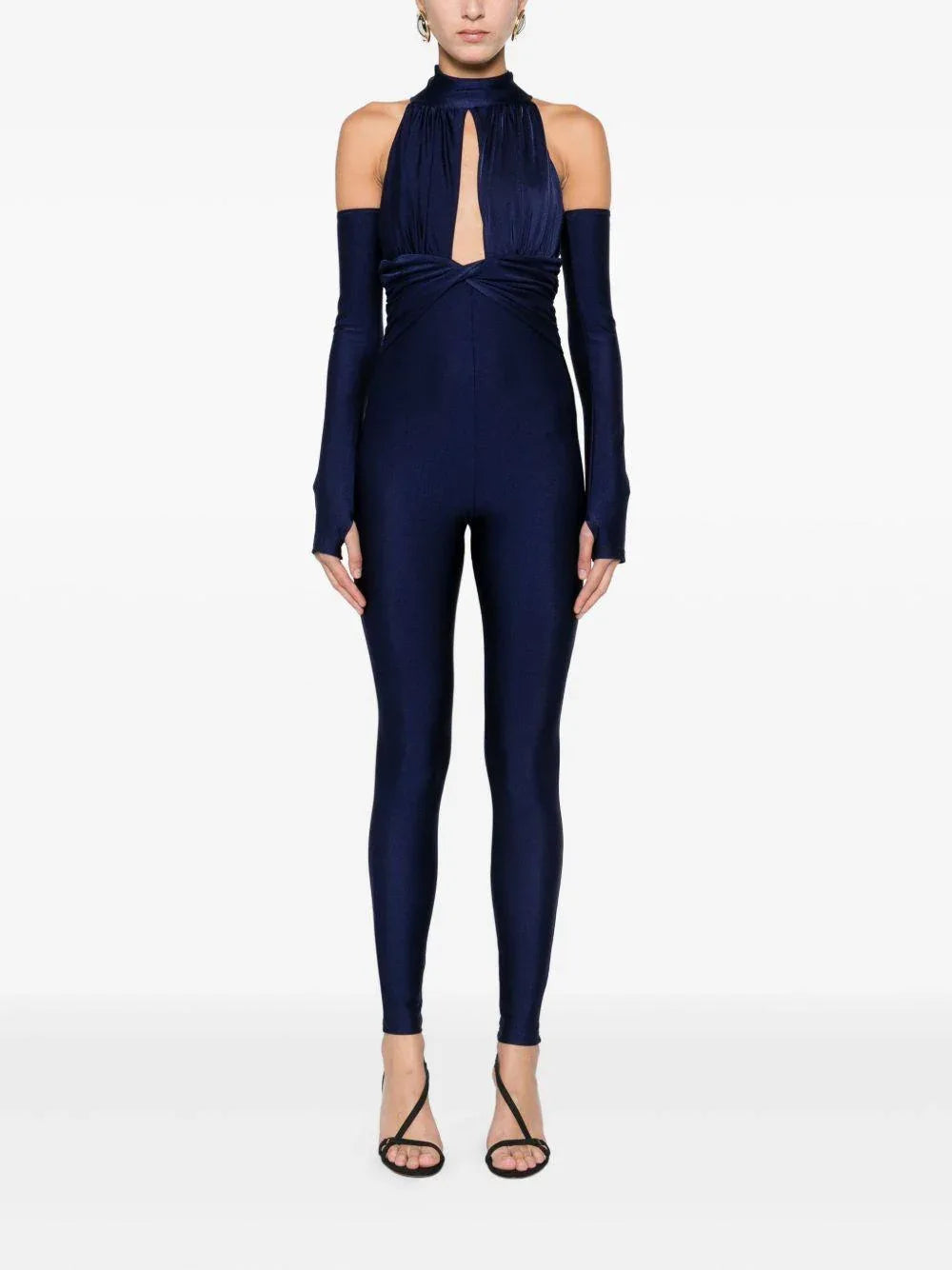 Tuta con Spalle Scoperte e Dettaglio Attorcigliato - Preludio Moda