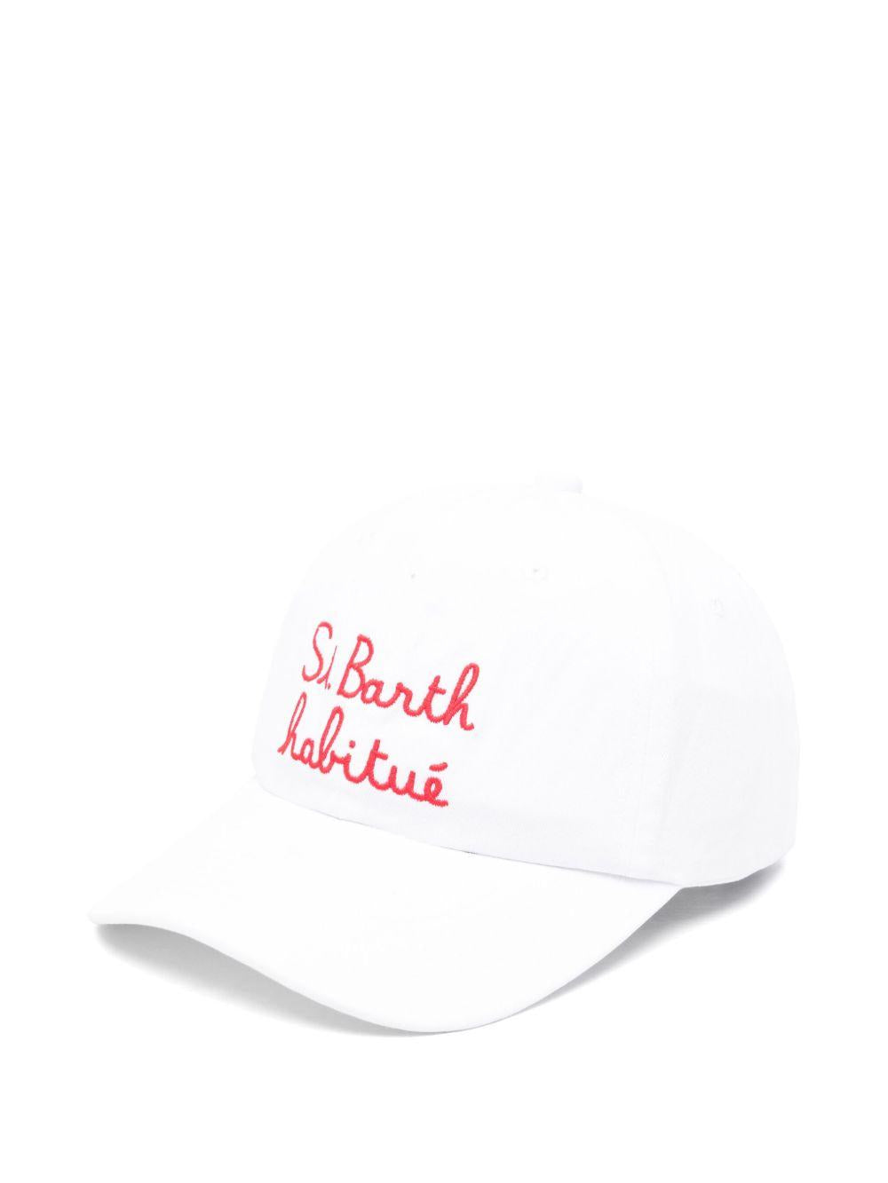 Cappello bianco "saint barth habituè" DAS0004 05361H MC2 SAINT BARTH
