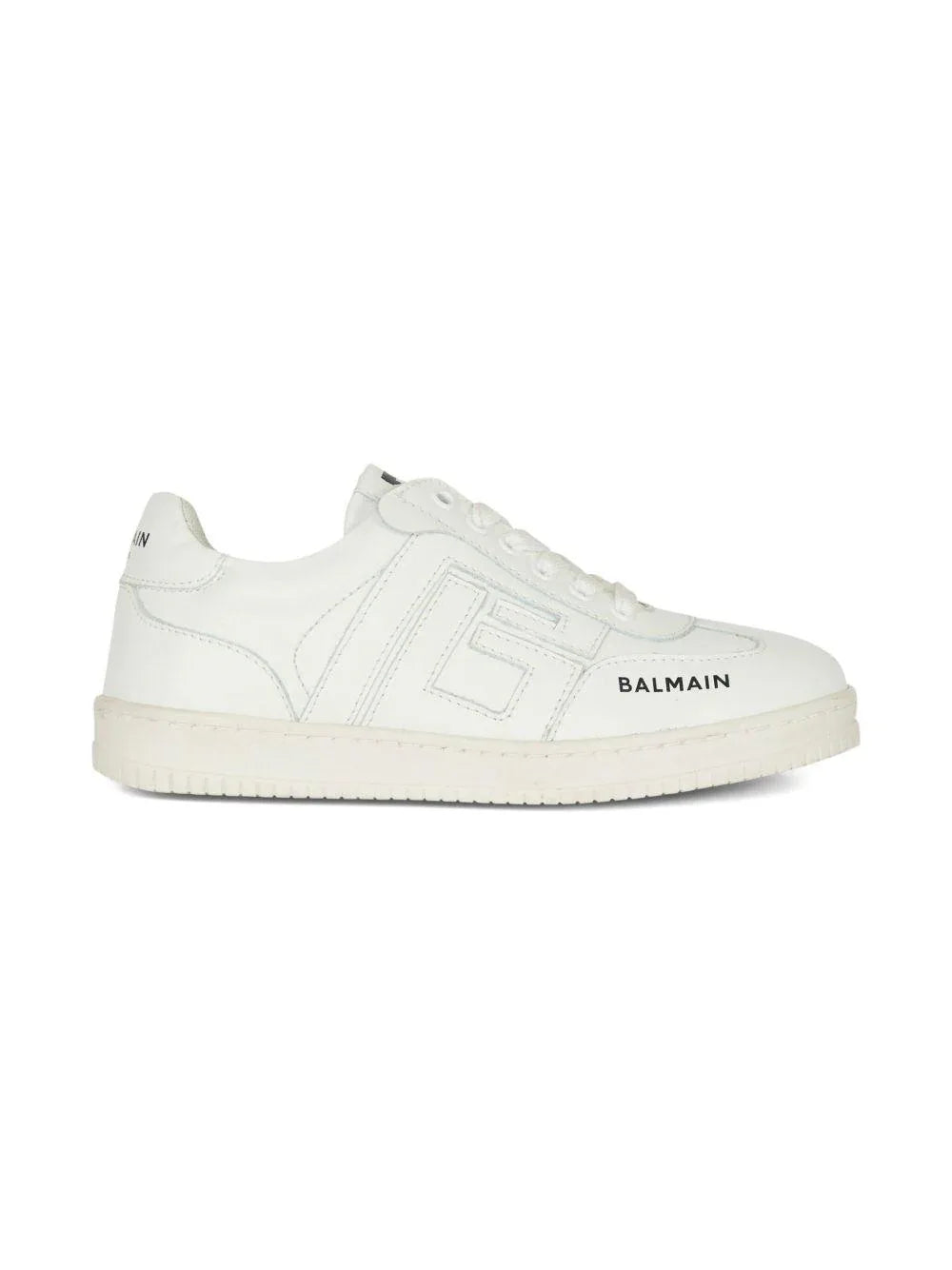 Sneakers Bianche in Pelle con Logo Laterale - Preludio Moda