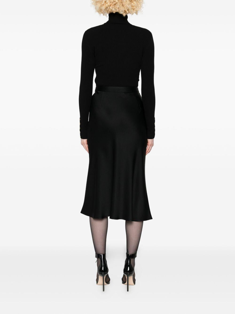 Abito Midi con Placca Logo Nero AM06B56E2 110 ELISABETTA FRANCHI
