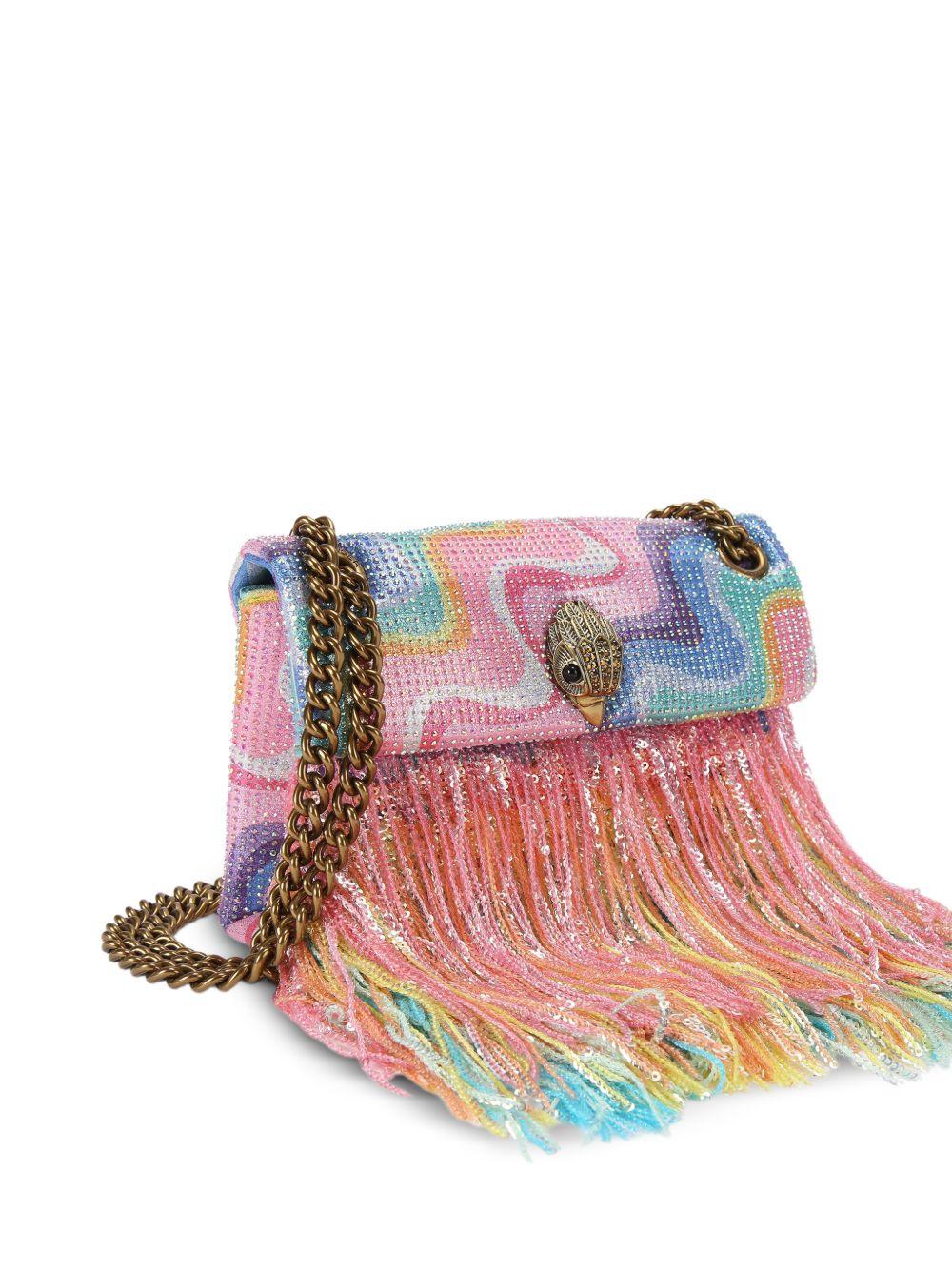 Clutch con paillettes multicolor e frange 5020169 689 KURT GEIGER