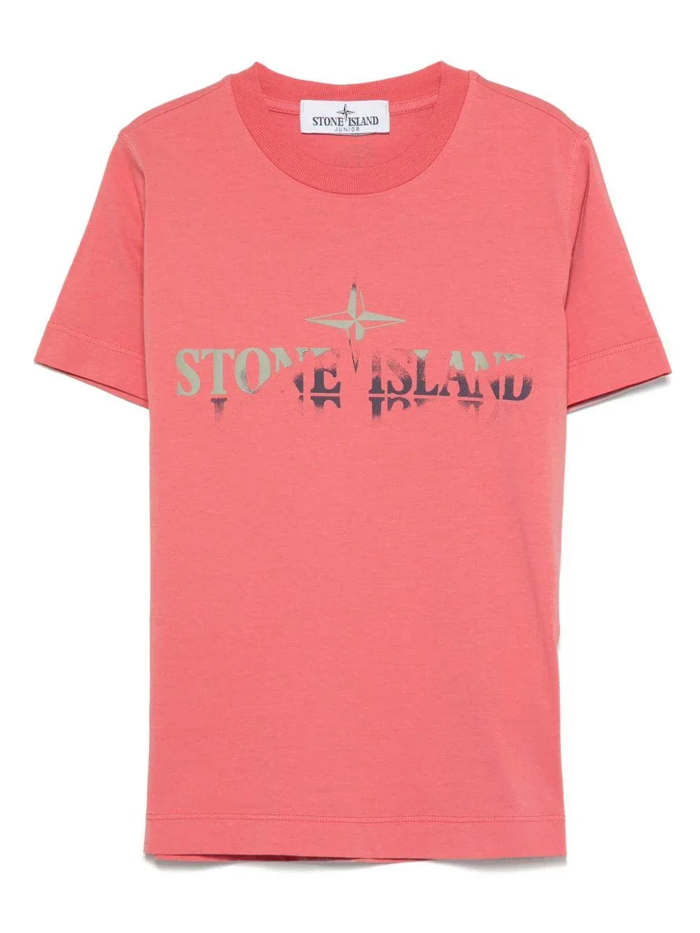 T-shirt rosa stampa frontale logo - Preludio Moda
