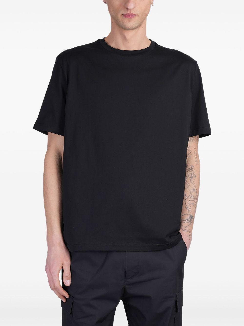 T-shirt B240 nera oversize L1TSS256549 D001 LOW BRAND