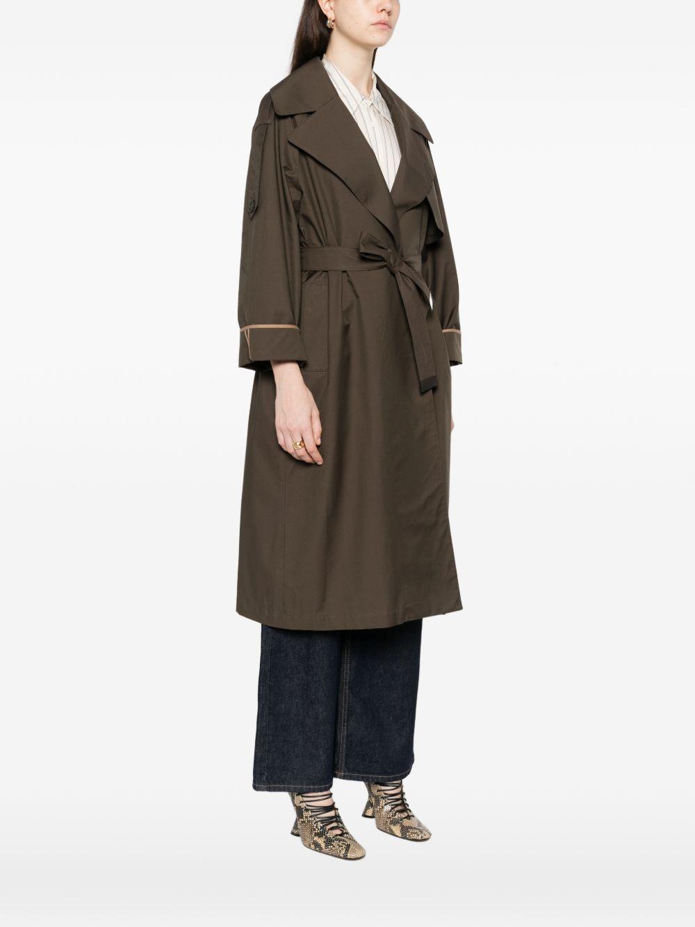 Trench in cotone con cintura 2619021014600 003 MAX MARA THE CUBE