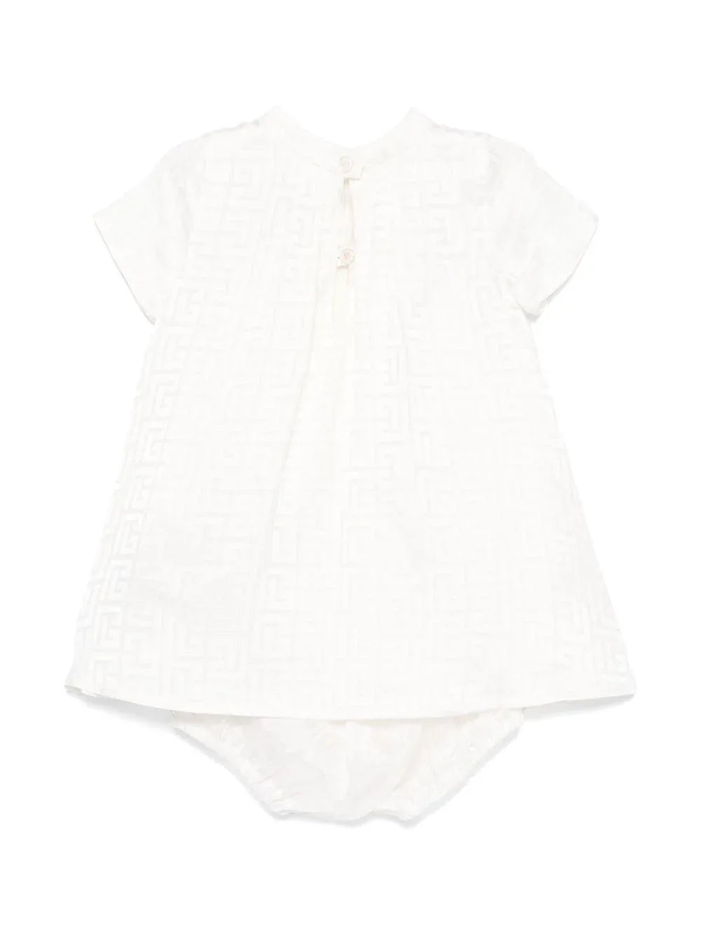 Abito avorio logo monogram all-over - Preludio Moda