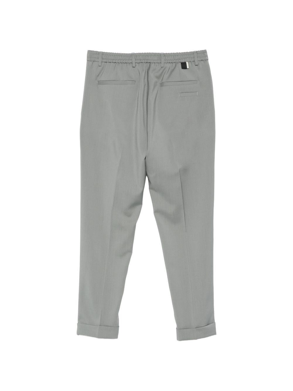Pantaloni in lana vergine con pieghe LP26002 N086 LOW BRAND