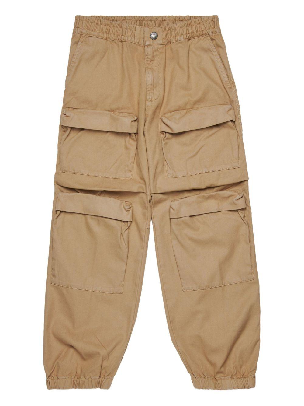 Pantaloni in Cotone con Vita Elasticizzata J02460KXBIM K726 DIESEL KIDS