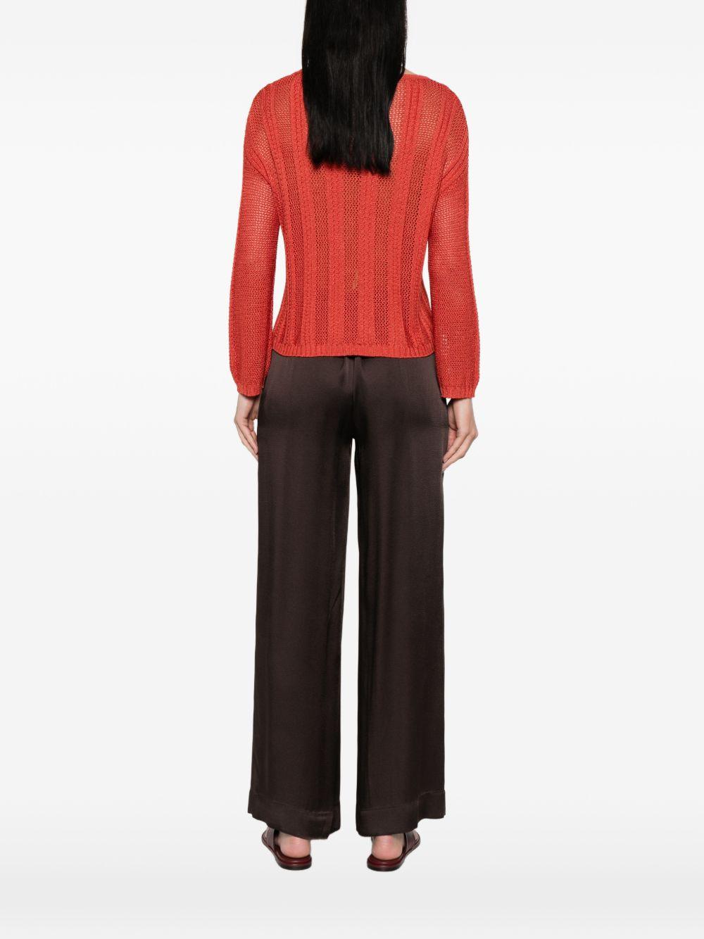 Pullover in viscosa a trama aperta 2611361253200 003 PENNY BLACK