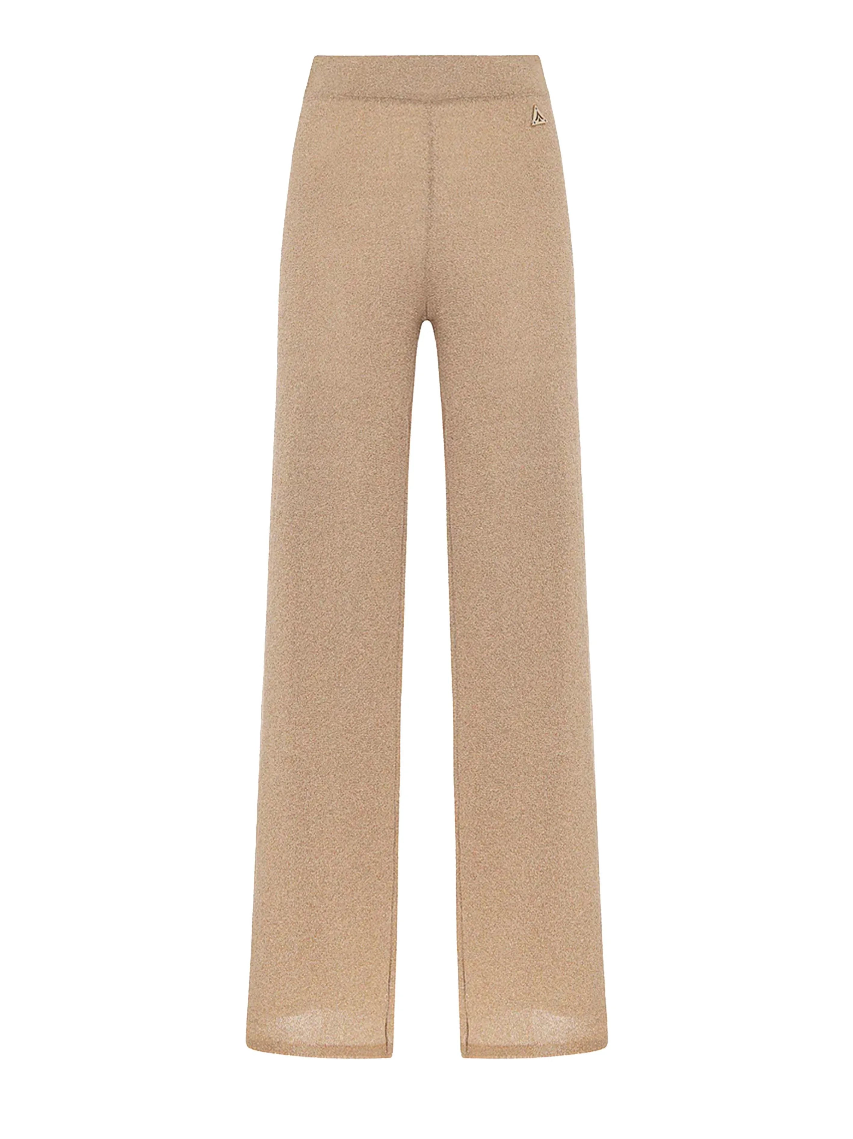 Pantalone sabbia lurex - Preludio Moda