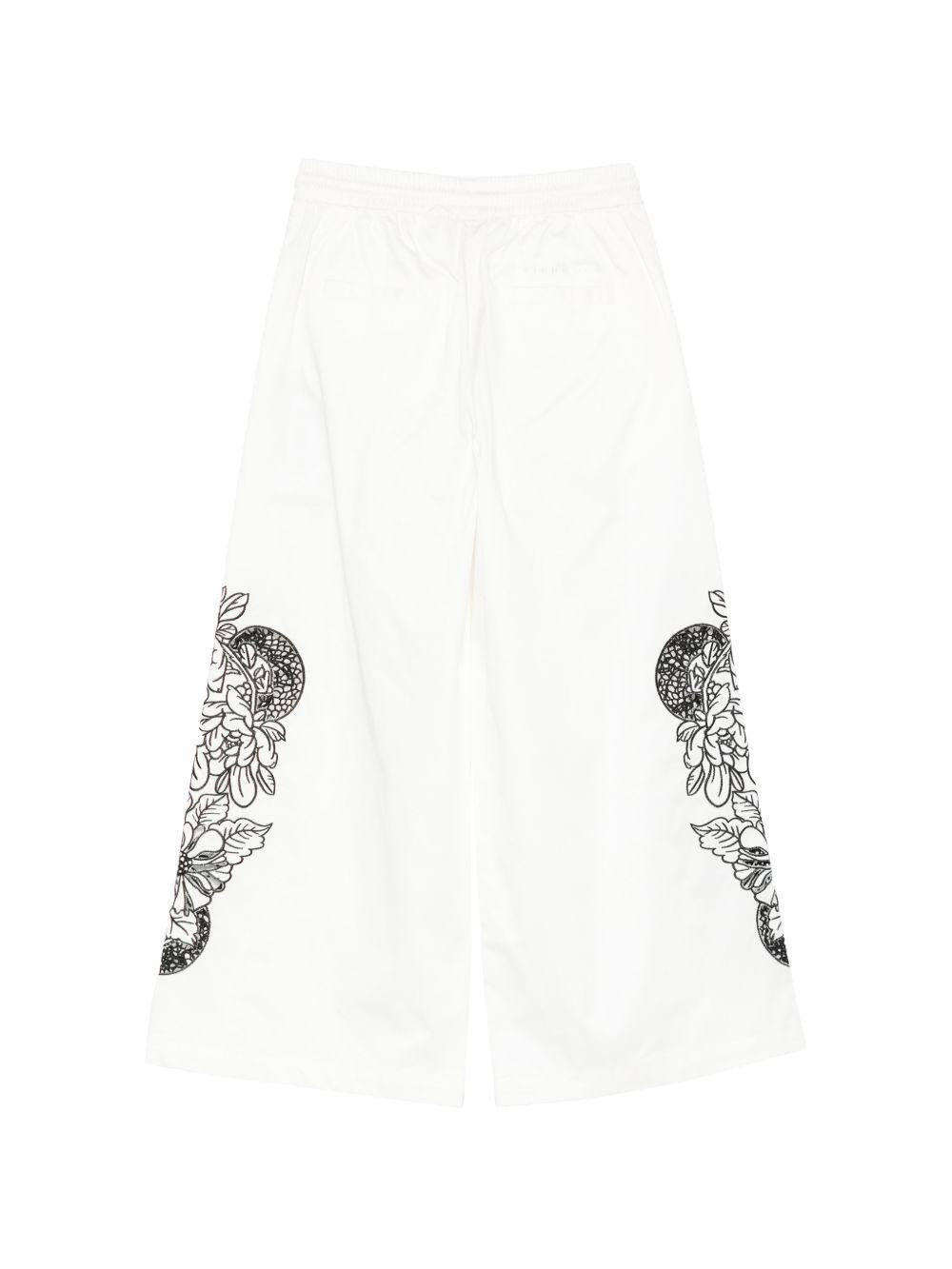 Pantaloni con stampa floreale RGP26127PA WHITE JOHN RICHMOND KIDS