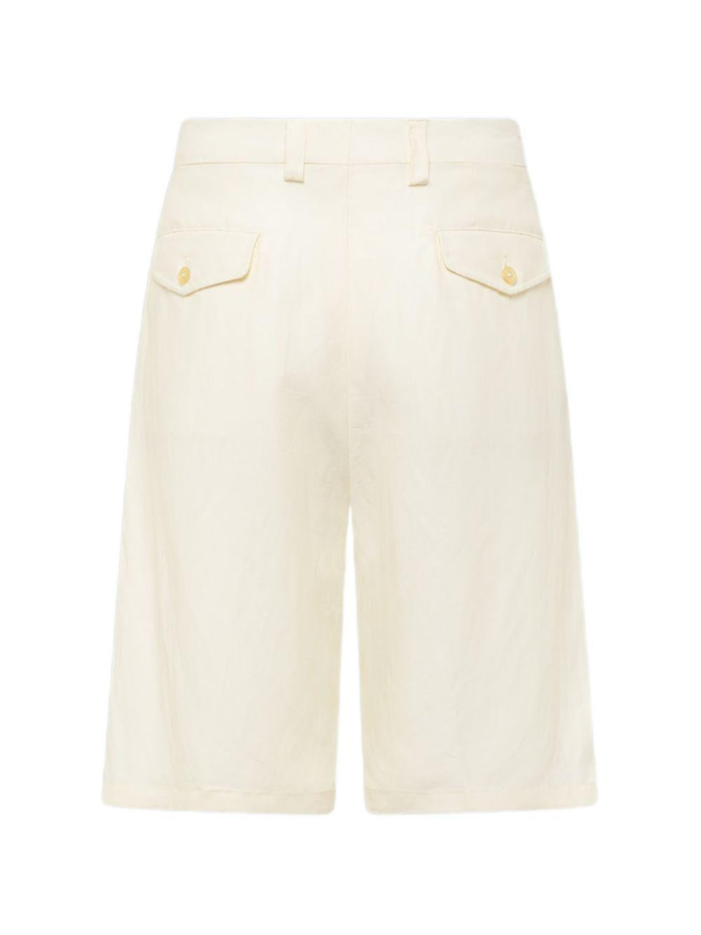 Bermuda in cotone a vita alta S6LAMASH090 036 LANEUS