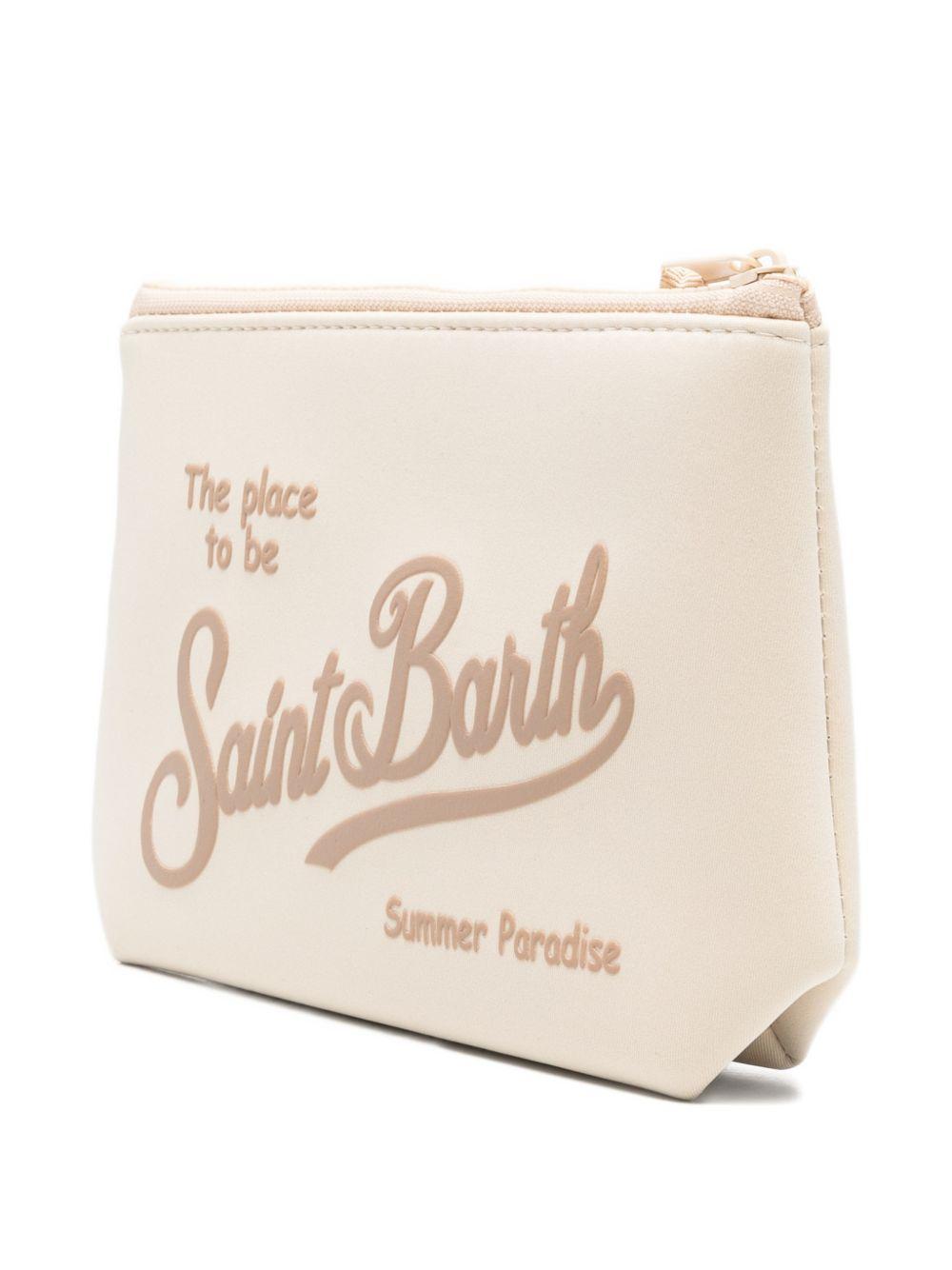 Pochette con zip e stampa lettering ALIN001 08507L MC2 SAINT BARTH