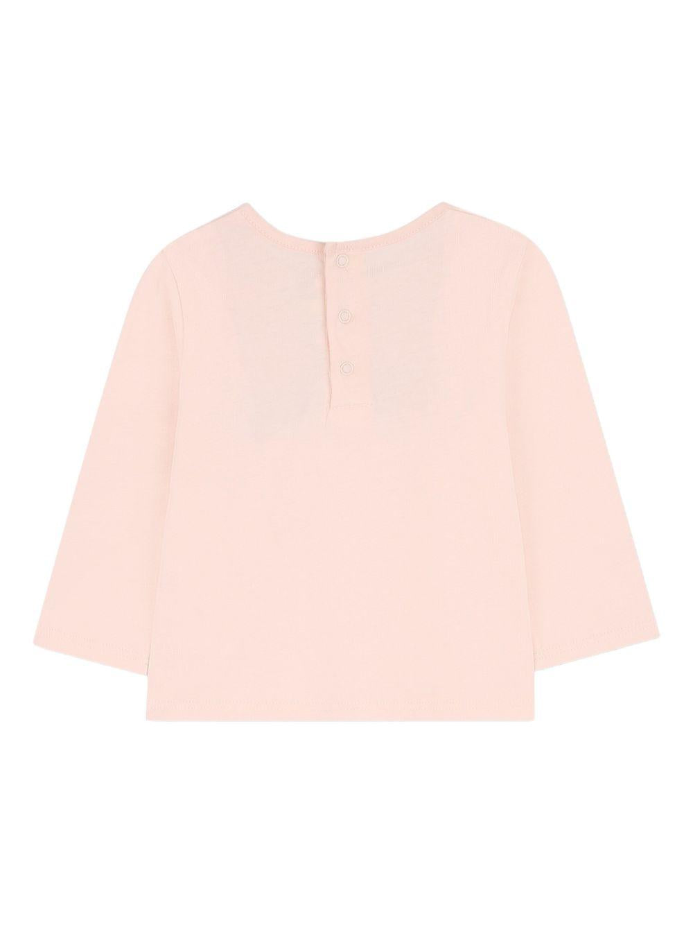 Top a Maniche Lunghe con Logo Stampato C20700 46J CHLOE KIDS