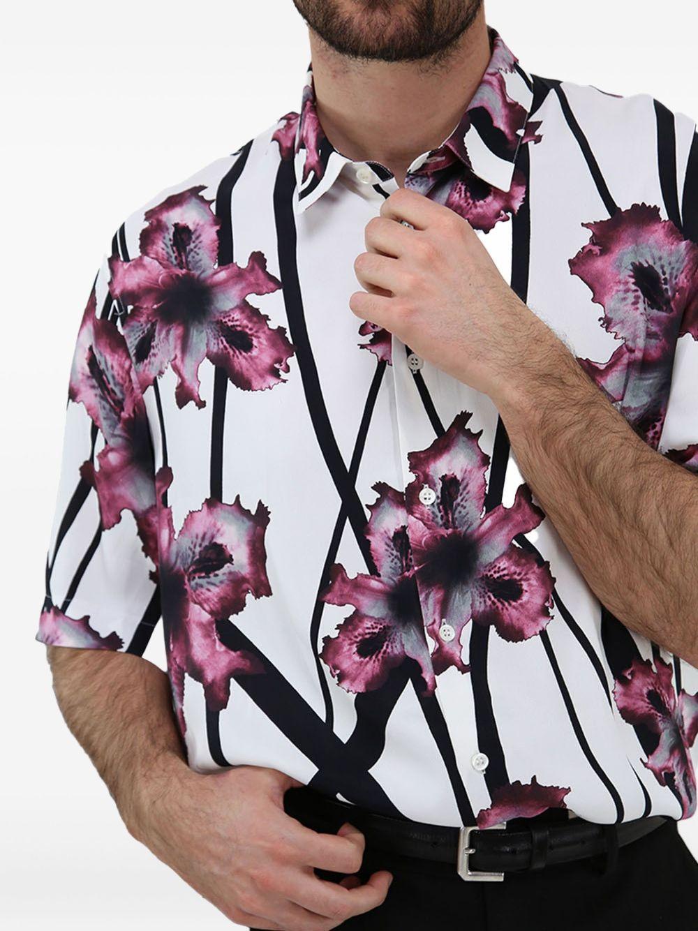 Camicia bianca con fantasia floreale 5C0312A093 F4L8 PATRIZIA PEPE