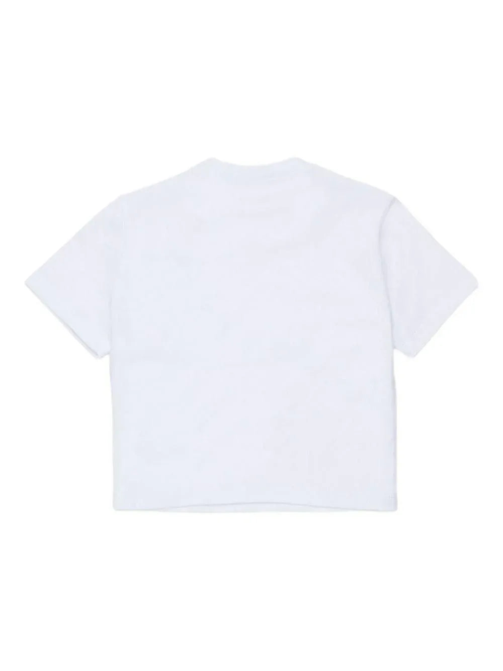 T-shirt Bianca con Stampa e Taschino - Preludio Moda