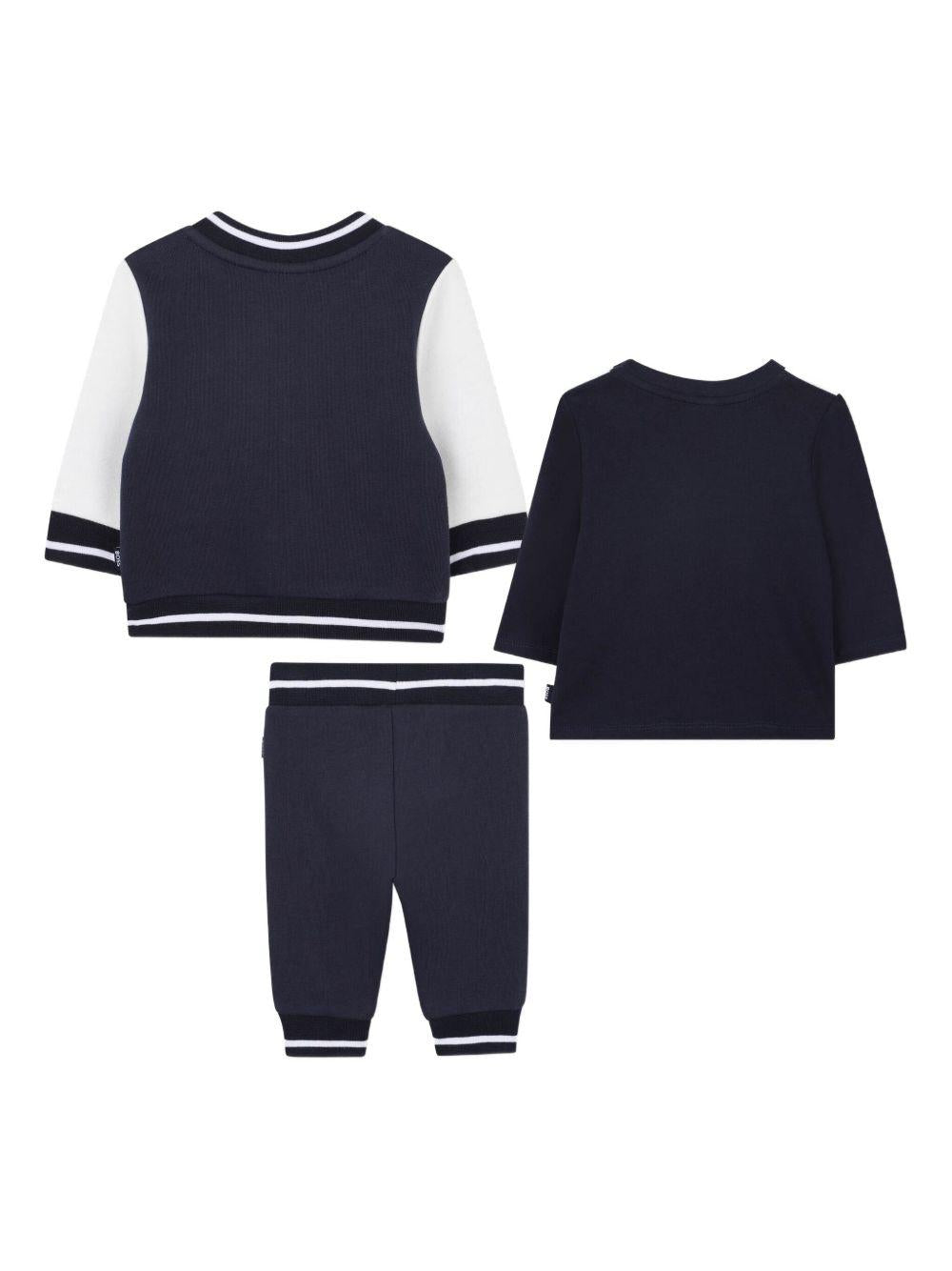 Tuta Sportiva in Cotone Biologico J52537 849 BOSS KIDS