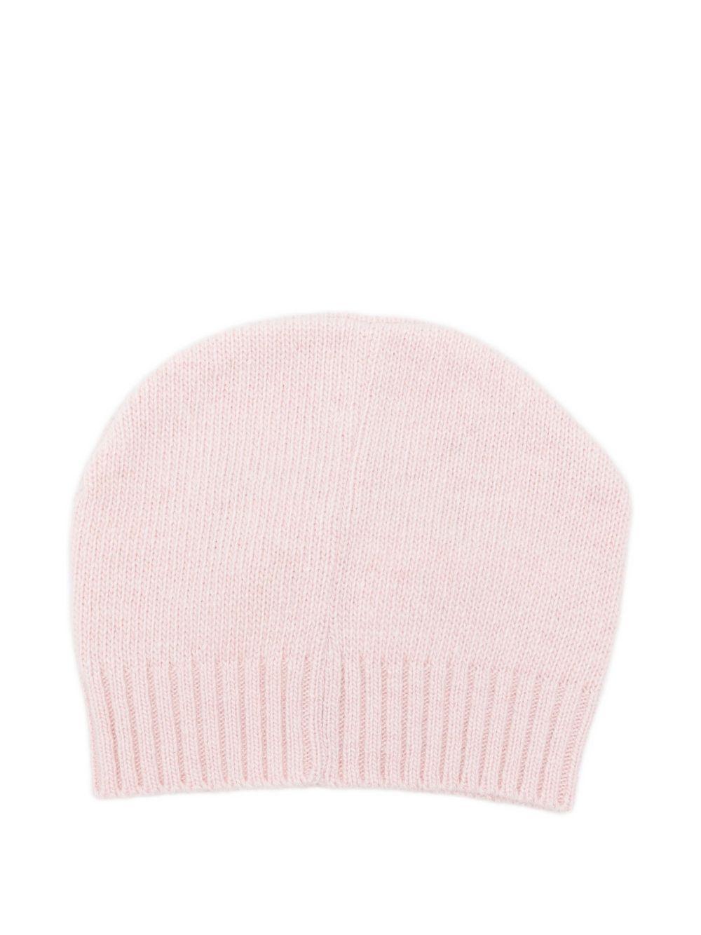 Berretto rosa con ricamo I25014PC ROSA NANAN KIDS