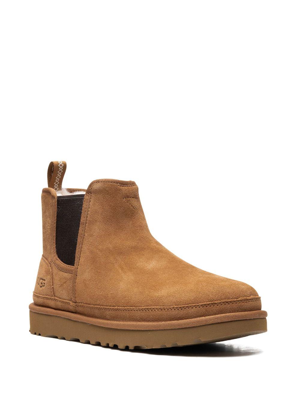 Stivaletti Chelsea Uomo in Pelle con Interno in Lana 1121644 CHE UGG