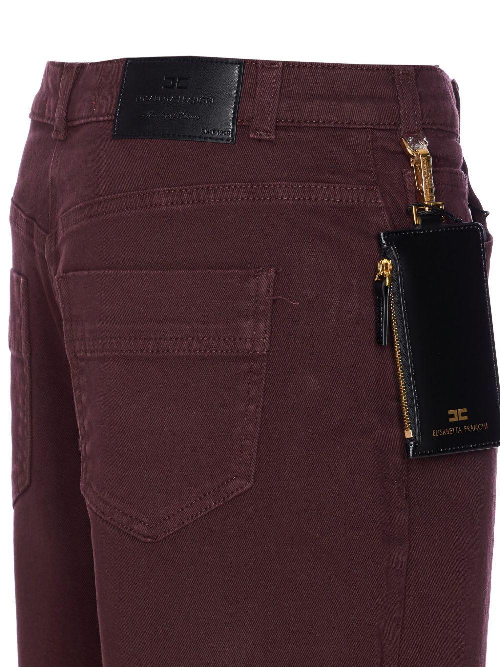 Jeans con Applicazioni e Placca Dorata - Preludio Moda