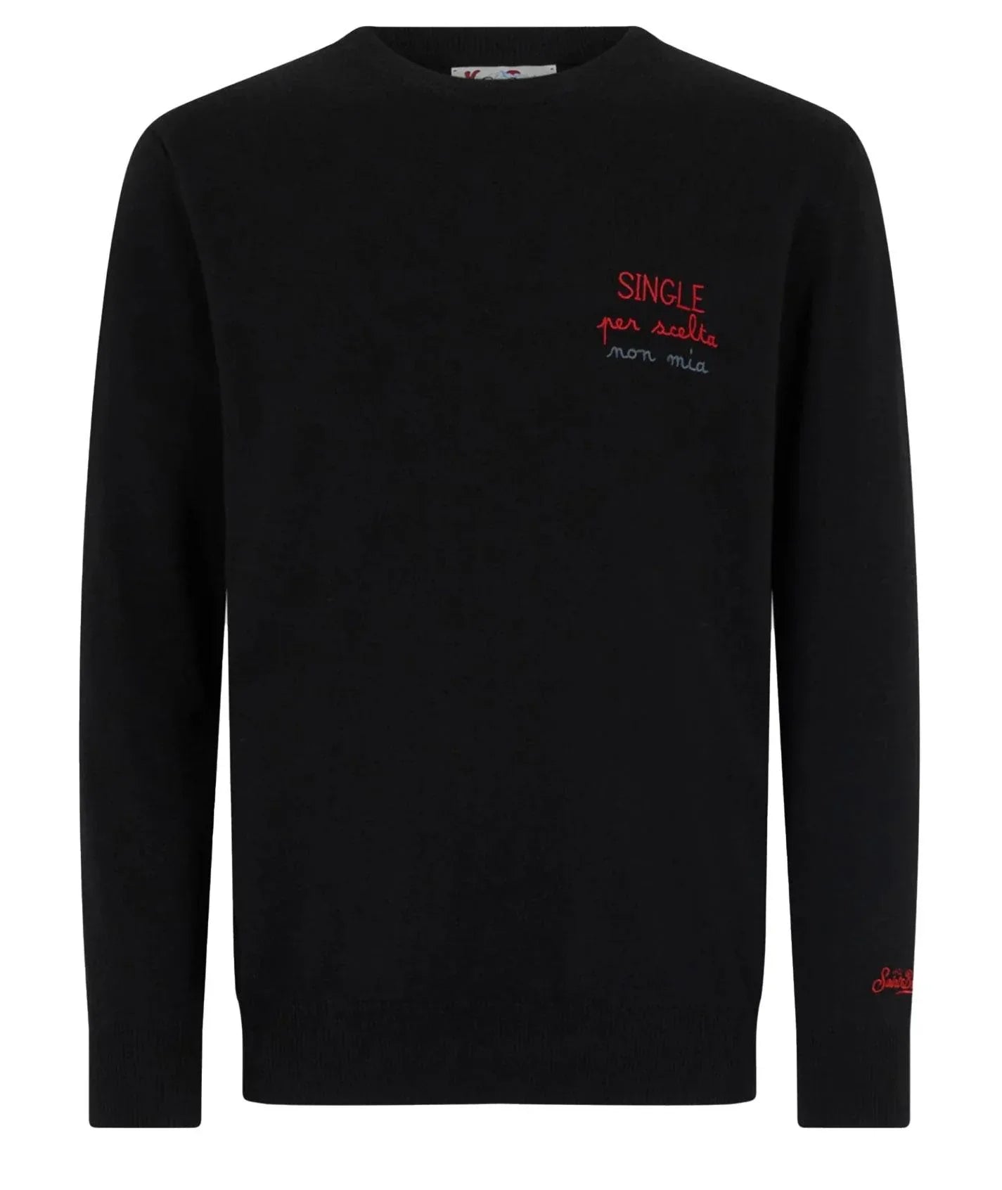 Maglione Heron light "single per scelta non mia" nero - Preludio Moda