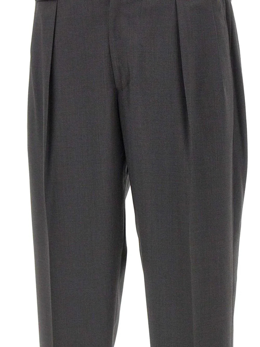 Pantaloni Grigi Sartoriali con Pieghe - Preludio Moda