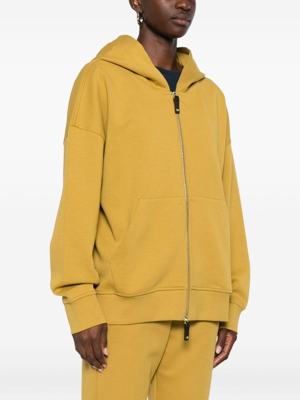 Felpa senape con cappuccio e zip 2529916021600 009 MAX MARA 'S