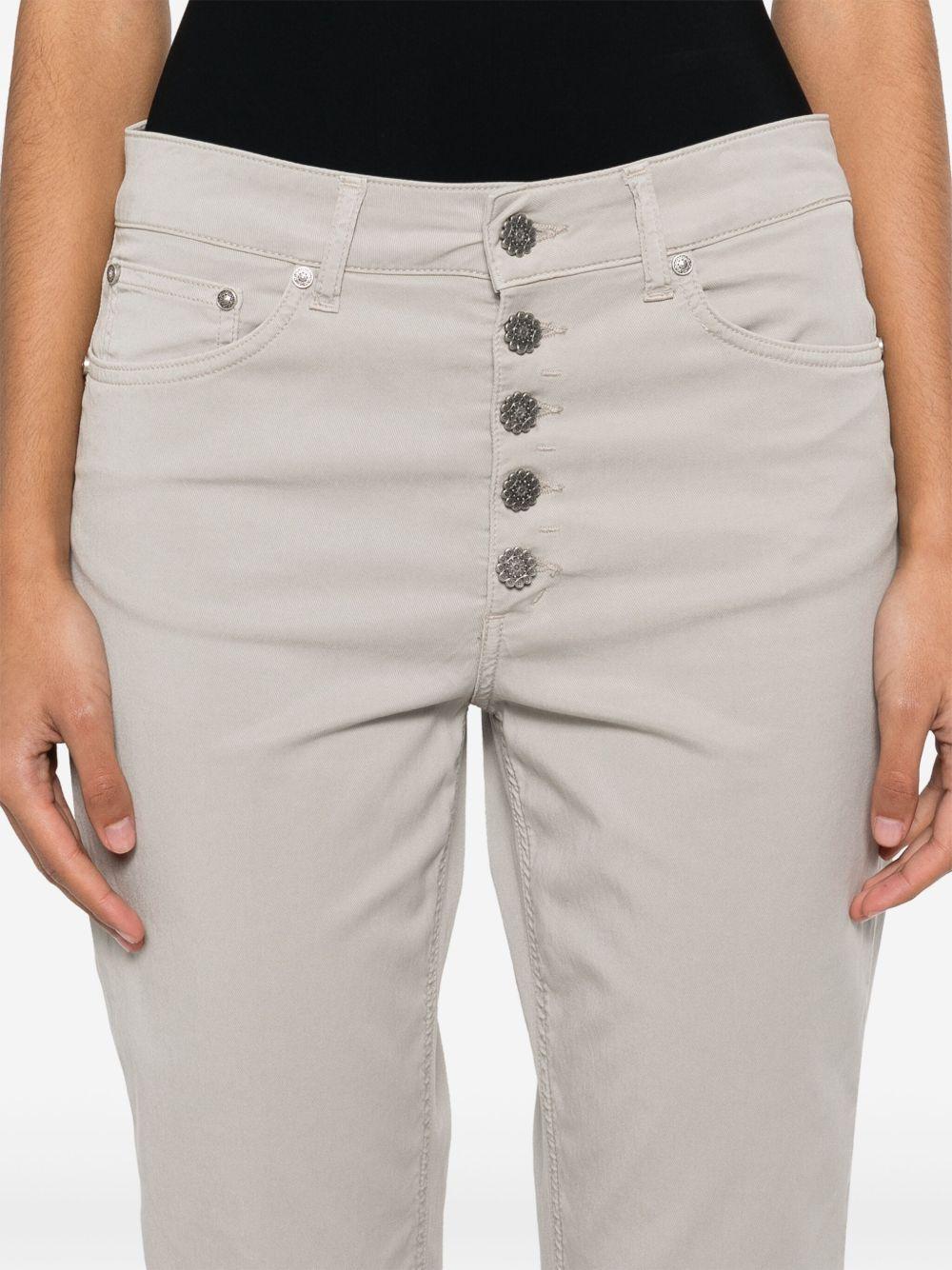 jeans Koons bottoni gioiello beige DP268BGSE068BM5 010 DONDUP