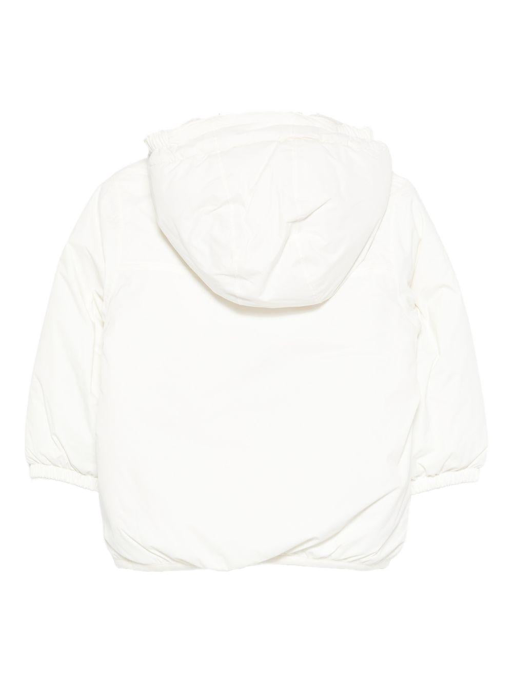 Giacca bianca E. Le Vrai 4.0 Claudine Orsetto con cappuccio K7142RW X42 K-WAY KIDS
